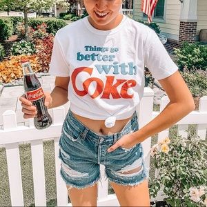 Abercrombie high rise 4” mom shorts